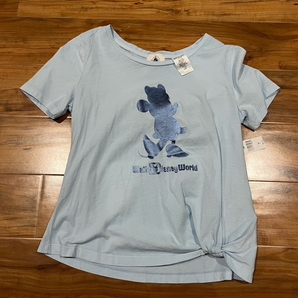 Disney Women’s XS Light Blue Mickey T-Shirt